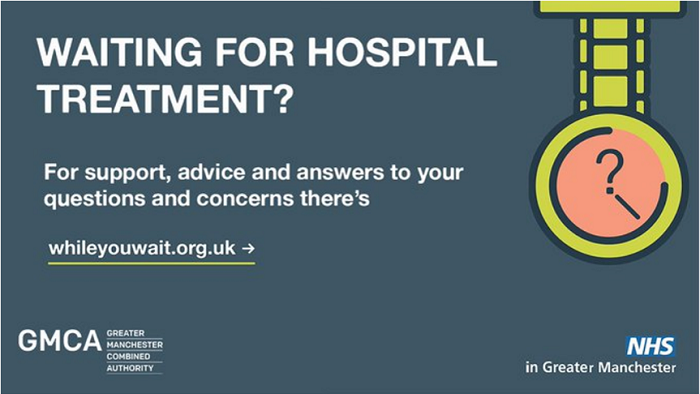 Waiting for hospital treatment? For support, advice and answers to your questions and concerns there